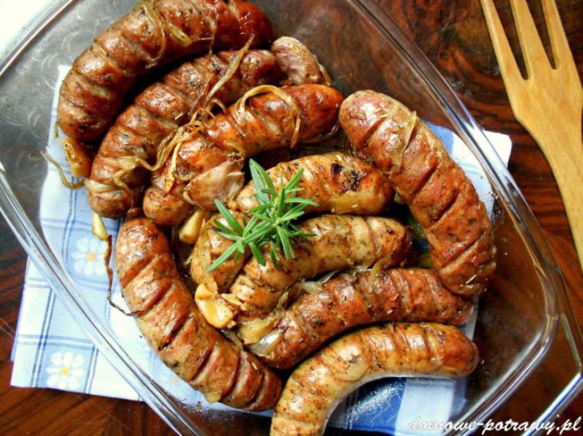 Pieczona biała kiełbasa palce lizać! Pieczona biała kiełbasa palce lizać!