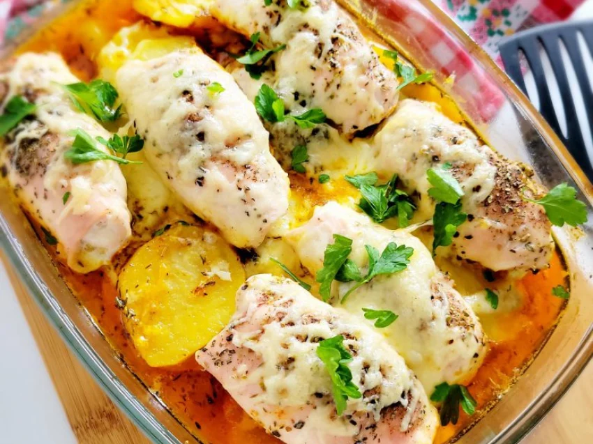 Roladki z kurczaka pieczone Roladki z kurczaka pieczone
