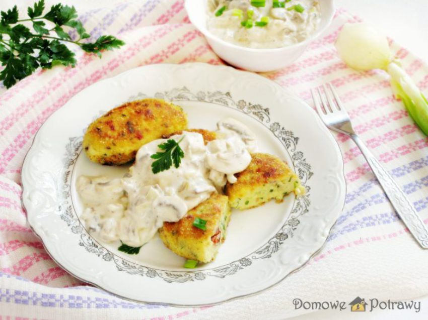 Kotlety ziemniaczane z boczkiem Kotlety ziemniaczane z boczkiem