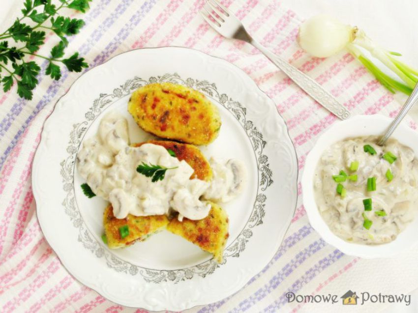 Kotlety ziemniaczane z boczkiem Kotlety ziemniaczane z boczkiem