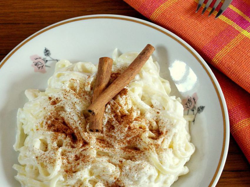 Makaron z serem na słodko Makaron z serem na słodko