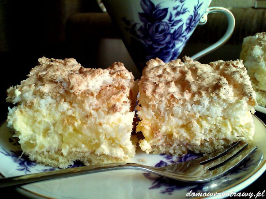 Ciasto ananasowe z kokosem Ciasto ananasowe z kokosem