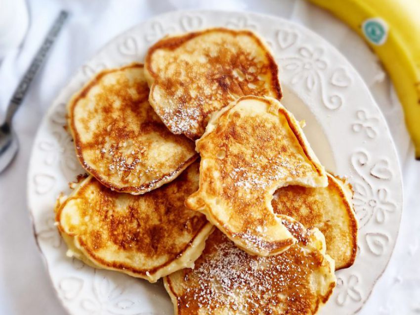 Placuszki jogurtowe z bananem Placuszki jogurtowe z bananem