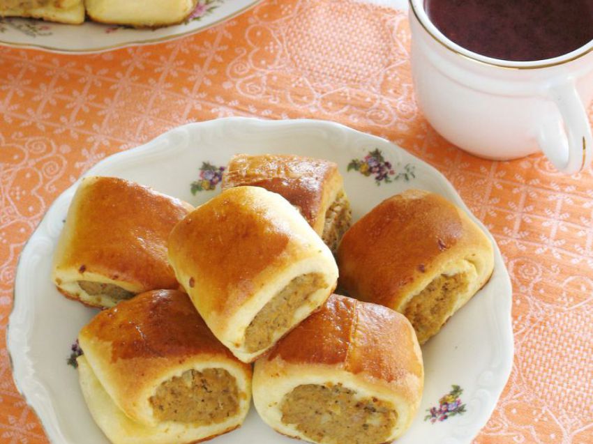 Paszteciki z mięsem Paszteciki z mięsem