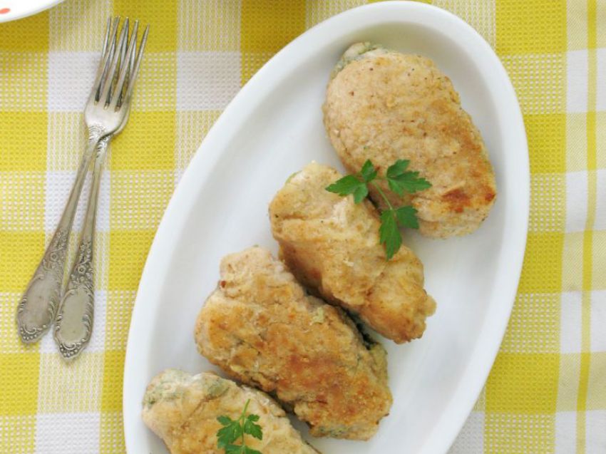 Roladki z kurczaka ze szpinakiem Roladki z kurczaka ze szpinakiem