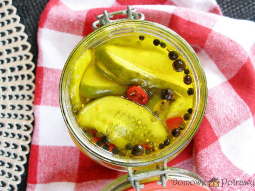 Ogórki kanapkowe curry z kurkumą Ogórki kanapkowe curry z kurkumą