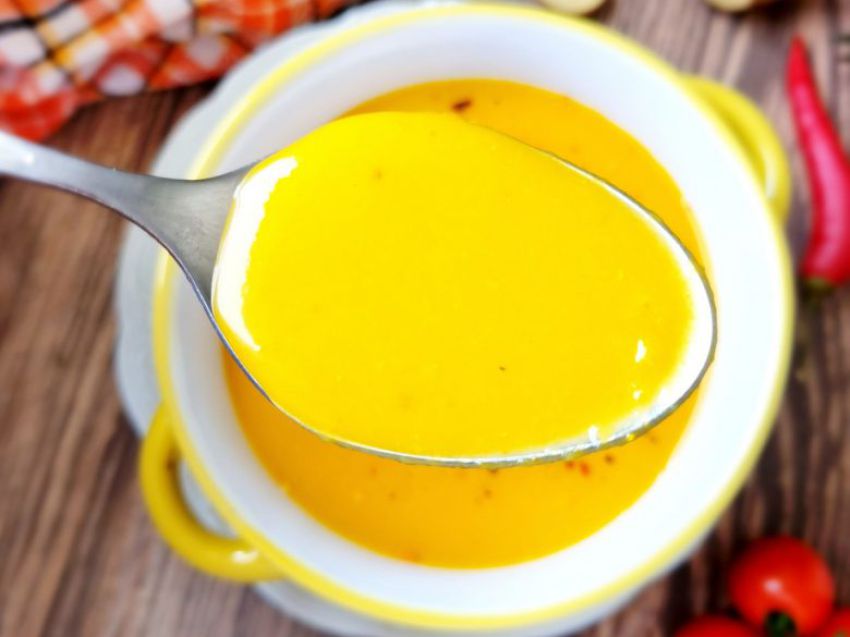 Zupa krem z dyni z mleczkiem kokosowym Zupa krem z dyni z mleczkiem kokosowym