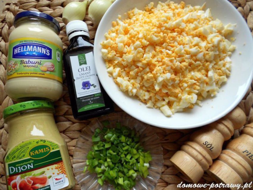 Pasta jajeczna z olejem lnianym Pasta jajeczna z olejem lnianym