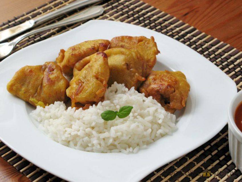Kurczak w cieście curry Kurczak w cieście curry