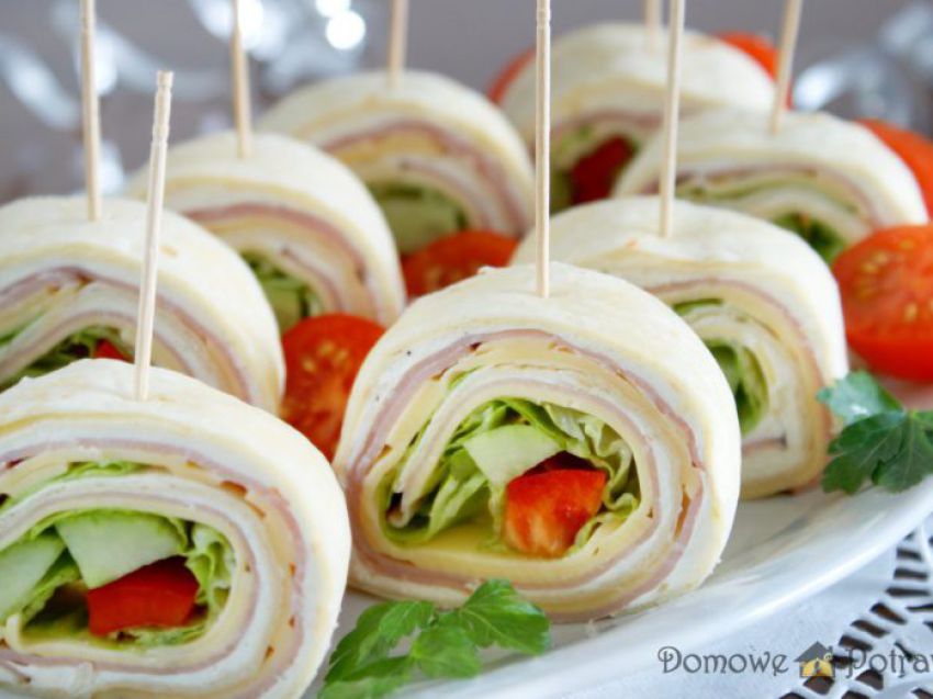 Mini tortille – przekąska na imprezę Mini tortille – przekąska na imprezę