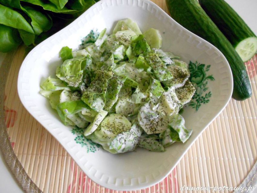 Sałata ze śmietaną Sałata ze śmietaną