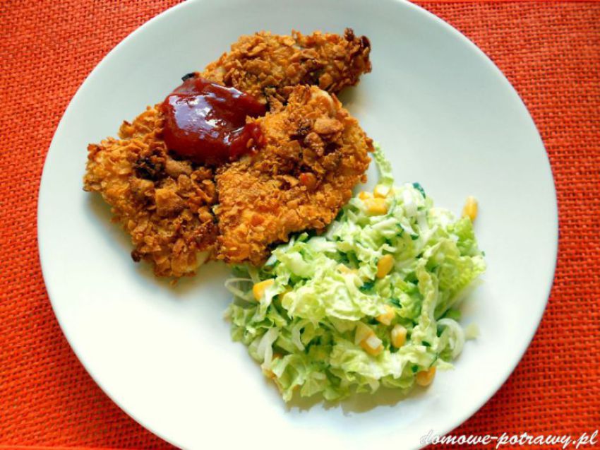 Kotlety schabowe w panierce z płatków kukurydzianych Kotlety schabowe w panierce z płatków kukurydzianych