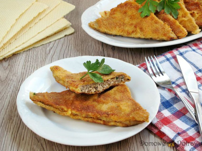 Kotlety mielone w waflu Kotlety mielone w waflu