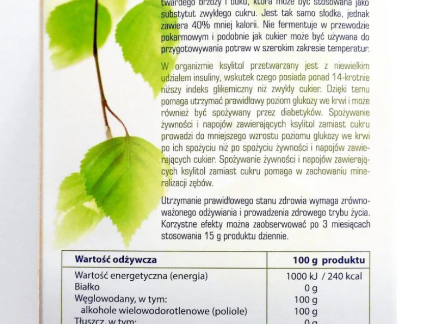 Ksylitol - zdrowa słodycz Ksylitol - zdrowa słodycz