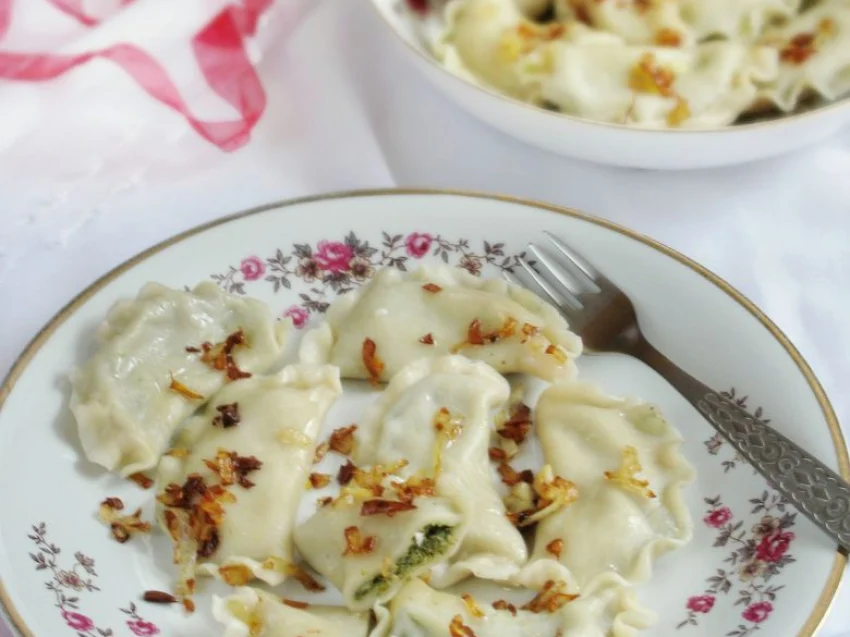 Pierogi ze szpinakiem Pierogi ze szpinakiem