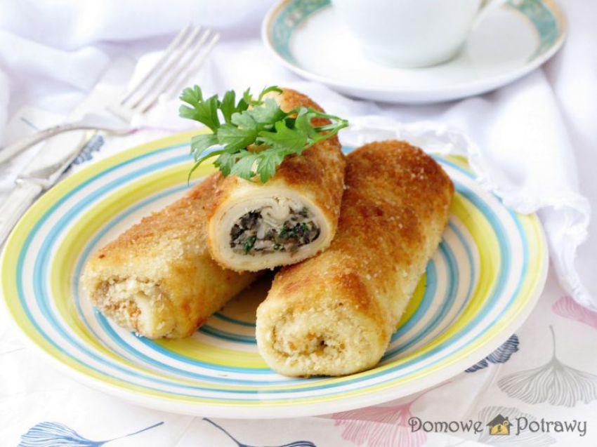 Krokiety z pieczarkami Krokiety z pieczarkami