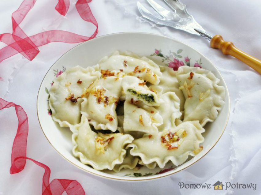 Pierogi ze szpinakiem Pierogi ze szpinakiem