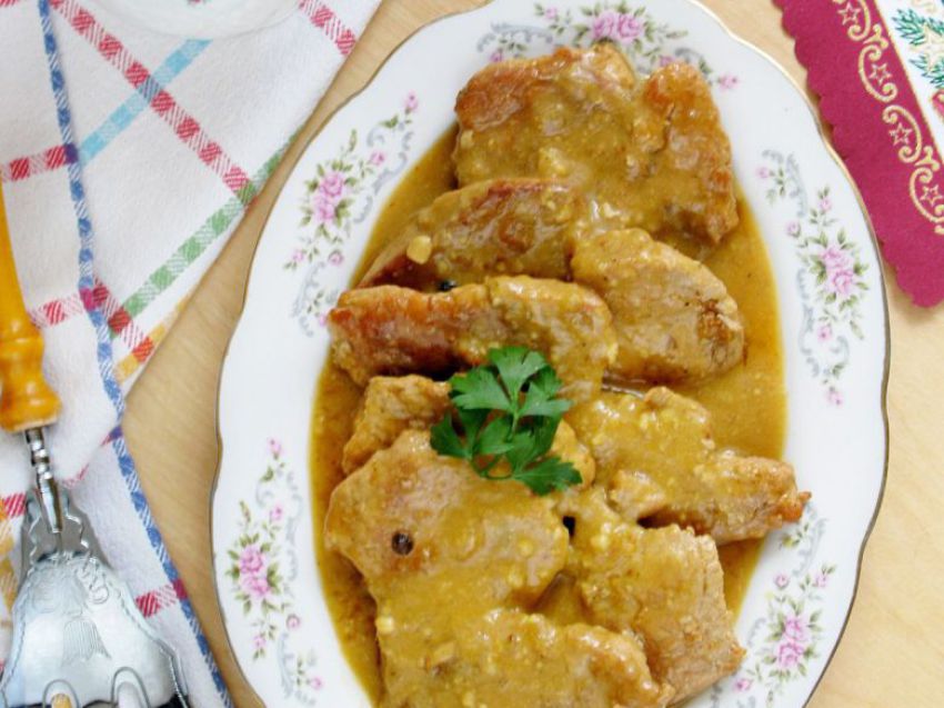 Szynka w sosie musztardowym Szynka w sosie musztardowym