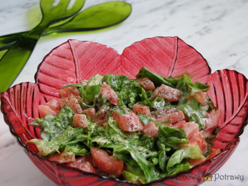 Sałata z pomidorami Sałata z pomidorami