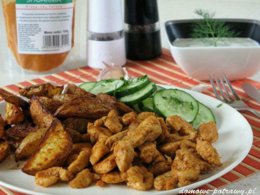 Shoarma z kurczakiem Shoarma z kurczakiem