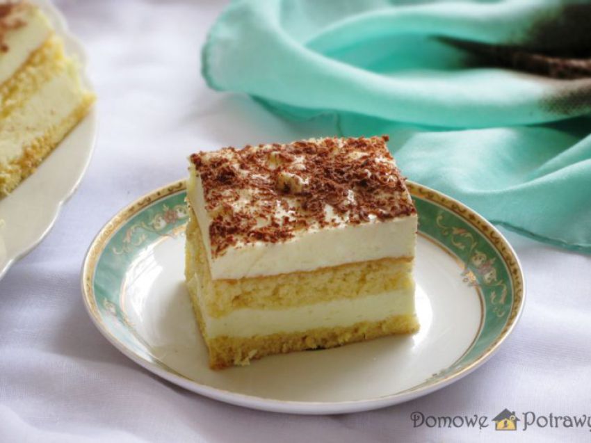 Biszkopt z pianką serową Biszkopt z pianką serową