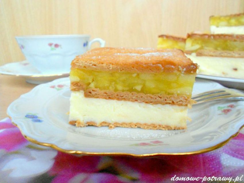 Ciasto serowo-jabłkowe bez pieczenia Ciasto serowo-jabłkowe bez pieczenia