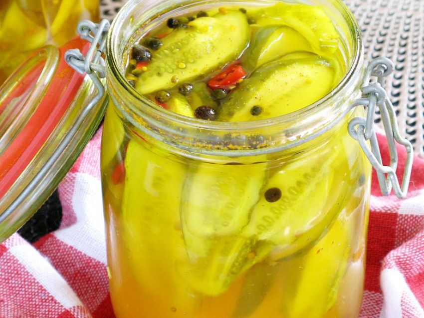 Ogórki kanapkowe curry z kurkumą Ogórki kanapkowe curry z kurkumą