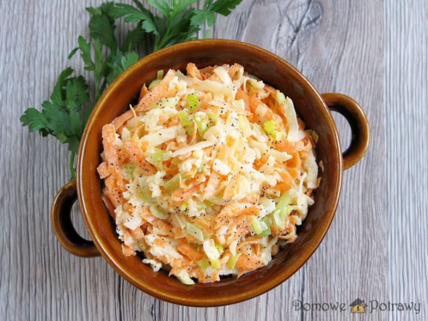 Surówka z pora i marchewki Surówka z pora i marchewki