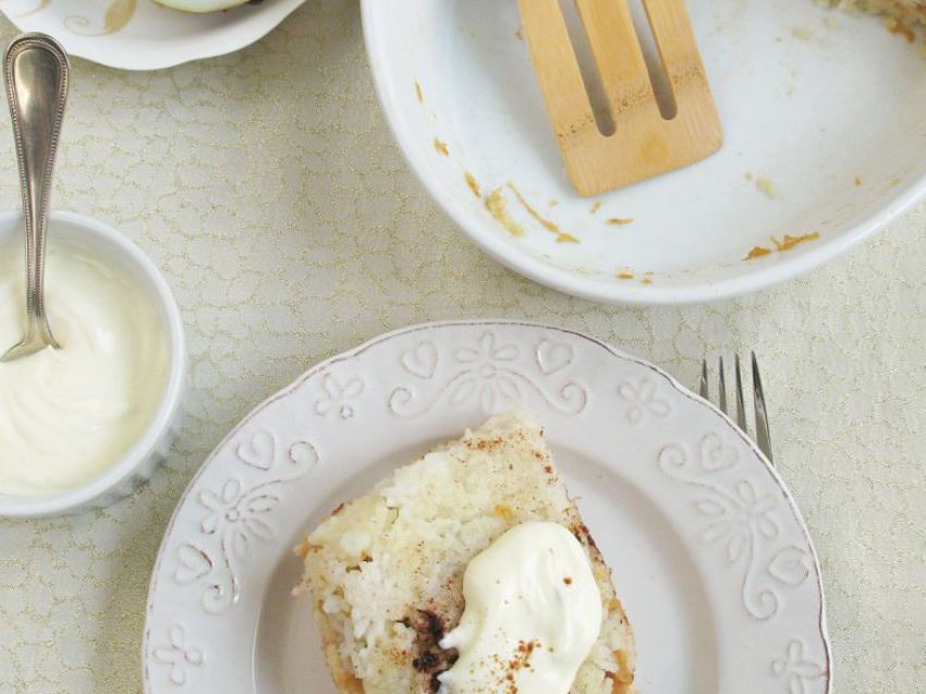 Ryż zapiekany z jabłkami i cynamonem Ryż zapiekany z jabłkami i cynamonem