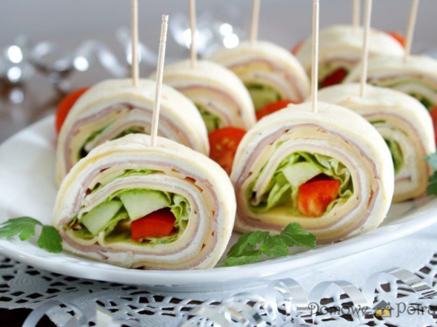 Mini tortille – przekąska na imprezę Mini tortille – przekąska na imprezę