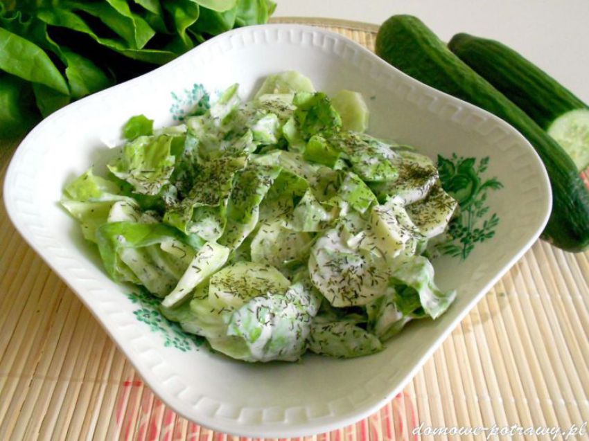 Sałata ze śmietaną Sałata ze śmietaną