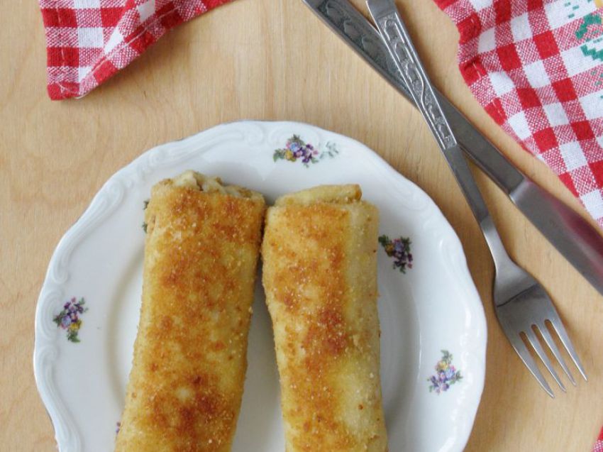 Krokiety z kapustą i pieczarkami Krokiety z kapustą i pieczarkami