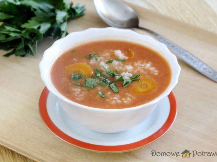 Zupa pomidorowa z ryżem Zupa pomidorowa z ryżem