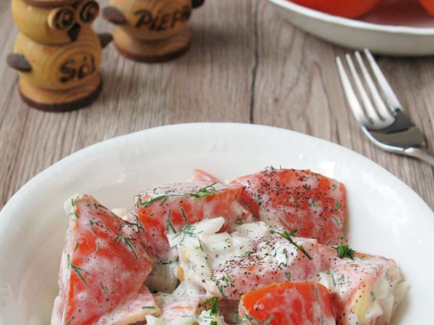 Pomidory ze śmietaną Pomidory ze śmietaną