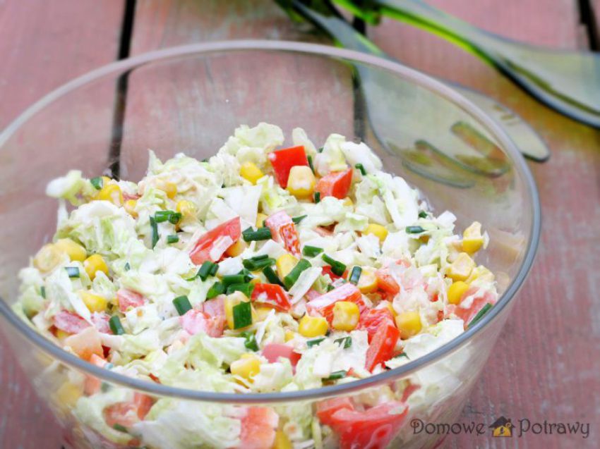 Surówka z kapusty pekińskiej i papryki Surówka z kapusty pekińskiej i papryki