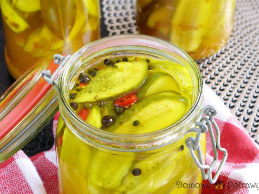 Ogórki kanapkowe curry z kurkumą Ogórki kanapkowe curry z kurkumą