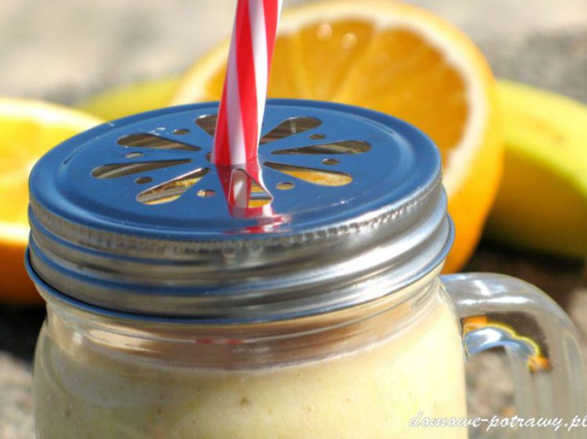 Koktajl bananowo-pomarańczowy Koktajl bananowo-pomarańczowy