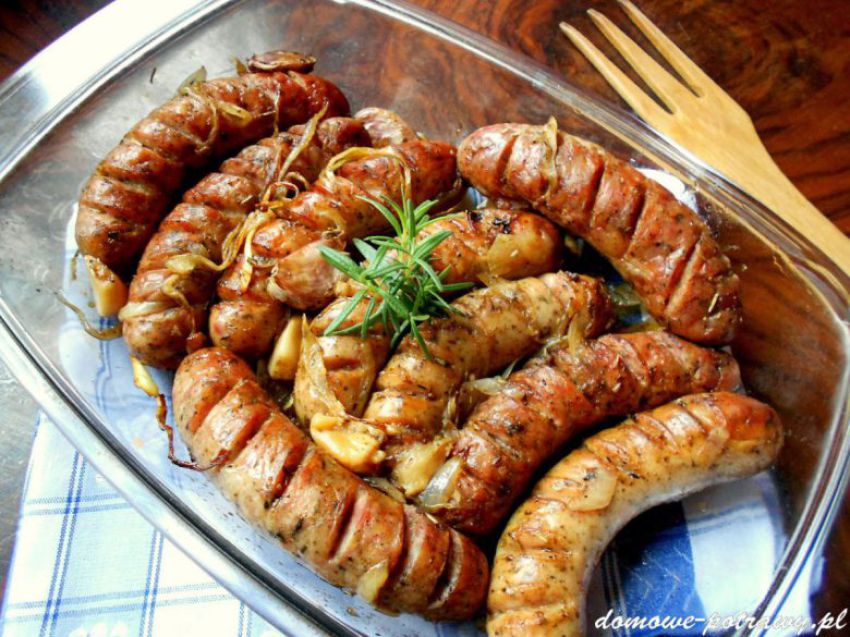 Pieczona biała kiełbasa palce lizać! Pieczona biała kiełbasa palce lizać!