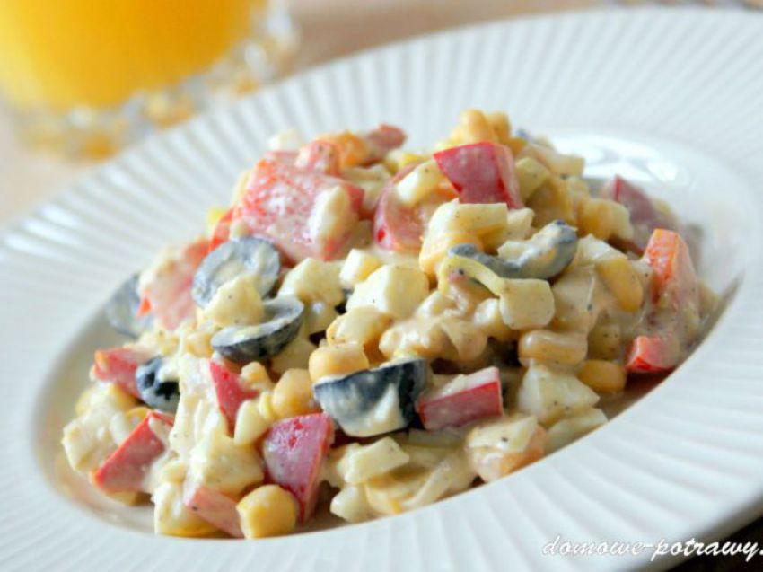 Sałatka z papryką i jajkiem Sałatka z papryką i jajkiem