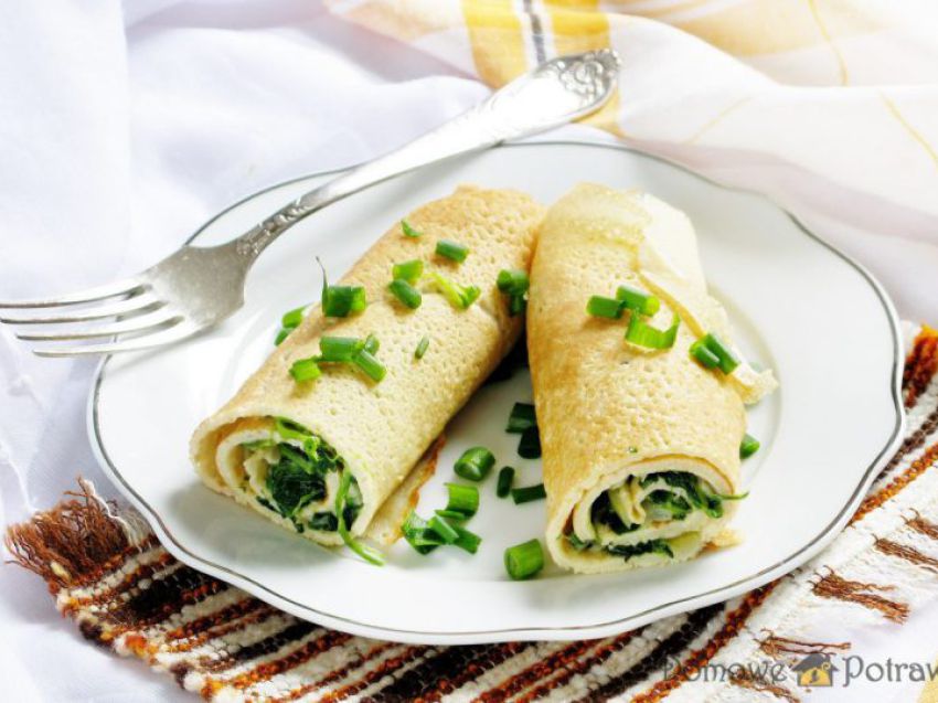 Naleśniki ze szpinakiem Naleśniki ze szpinakiem