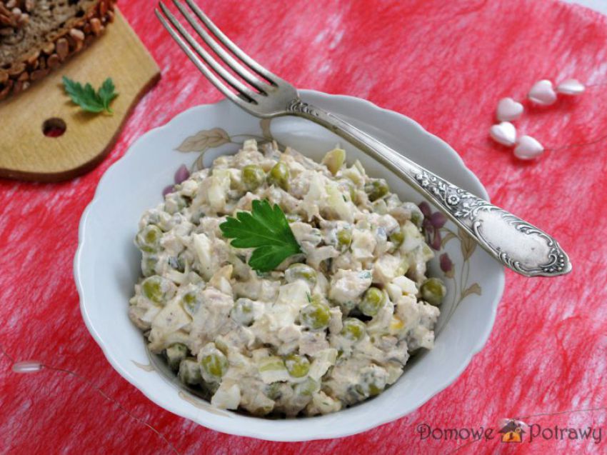 Sałatka z tuńczykiem i pieczarkami Sałatka z tuńczykiem i pieczarkami