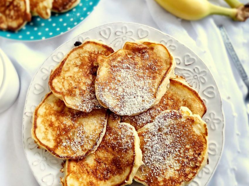 Placuszki jogurtowe z bananem Placuszki jogurtowe z bananem