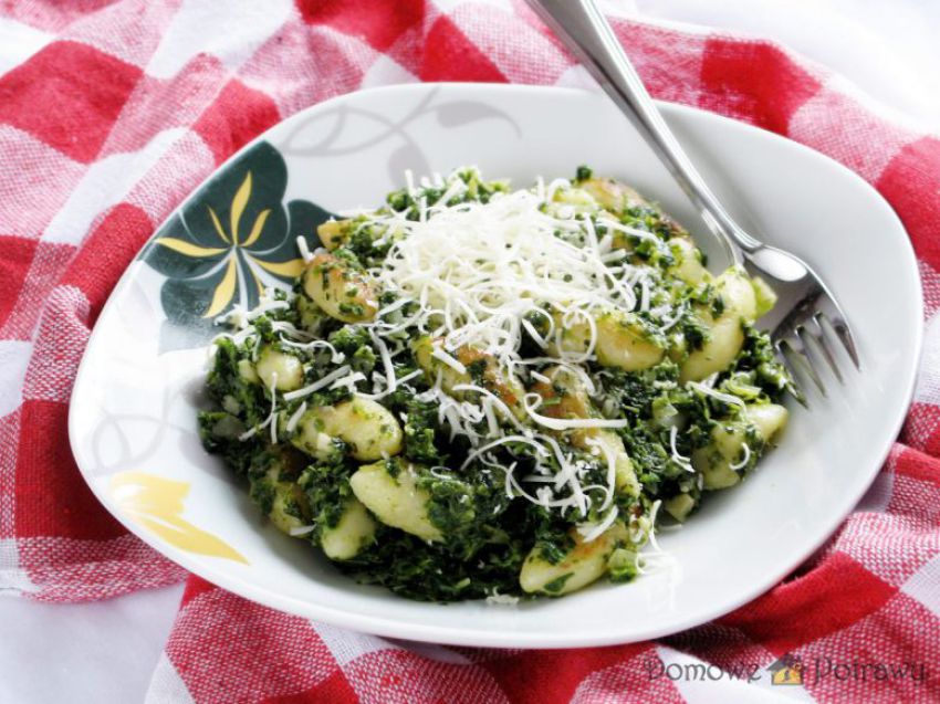 Szybkie kopytka ze szpinakiem Szybkie kopytka ze szpinakiem