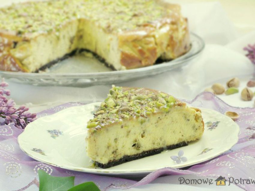 Sernik pistacjowy Sernik pistacjowy