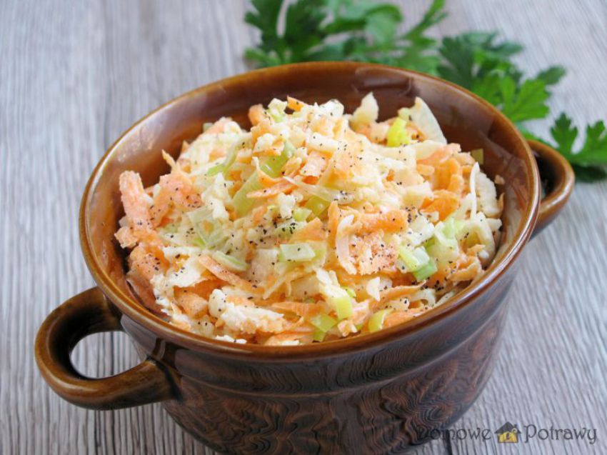 Surówka z pora i marchewki Surówka z pora i marchewki