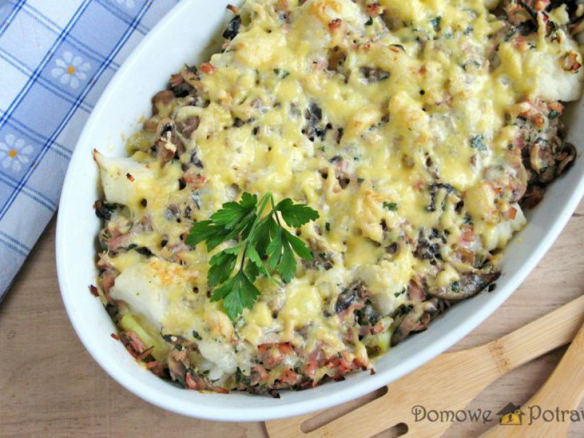 Prosta zapiekanka kalafiorowa Prosta zapiekanka kalafiorowa