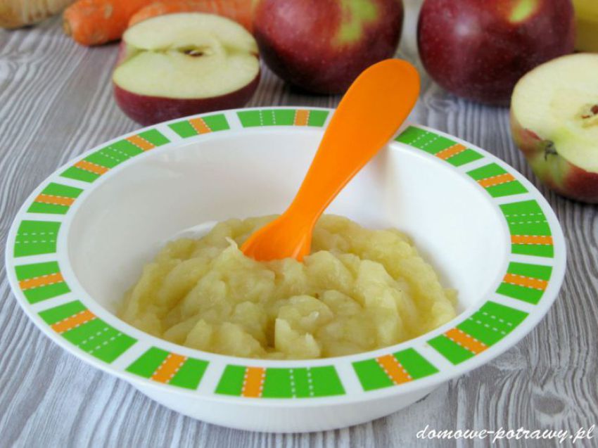 Mus jabłkowy dla dzieci od 6. miesiąca życia Mus jabłkowy dla dzieci od 6. miesiąca życia