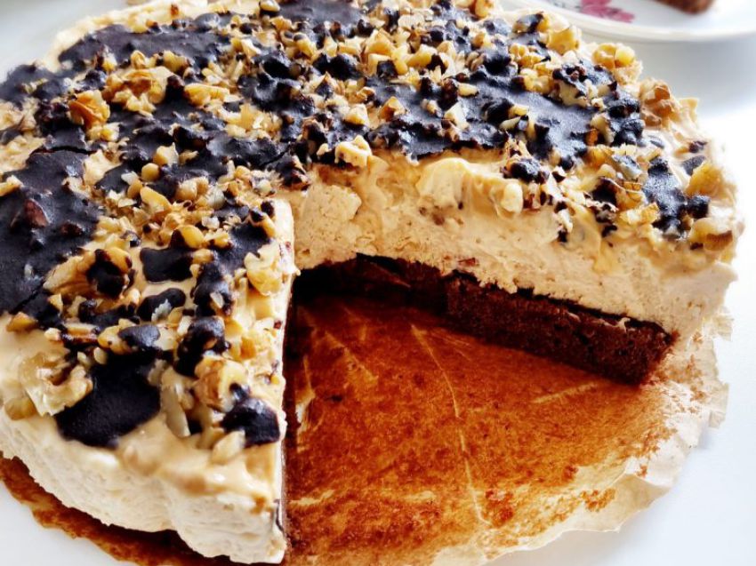 Sernik kajmakowy brownie Sernik kajmakowy brownie