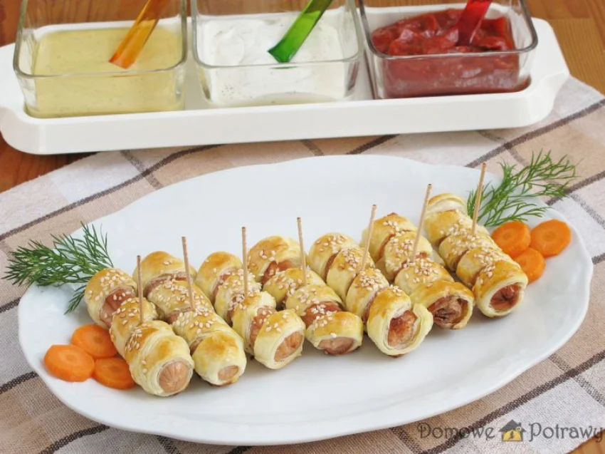 Parówki w cieście francuskim Parówki w cieście francuskim