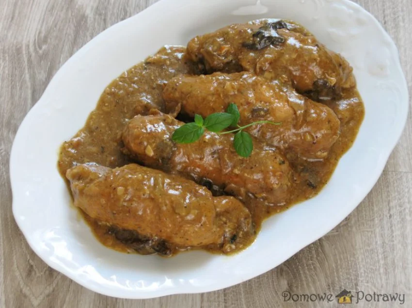 Roladki w sosie grzybowym Roladki w sosie grzybowym